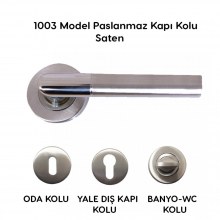 1003 Rozetli Paslanmaz Kapı Kolu #kirveliyapimarket 1003 Rozetli Paslanmaz Kapı Kolu #kirveliyapimarket